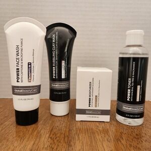 Global Beauty Care Face Wash Toner Moisturizer Clay Mask Skin Care Set